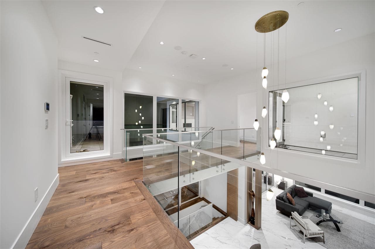 Inglewood House — upper landing and glass bridge
